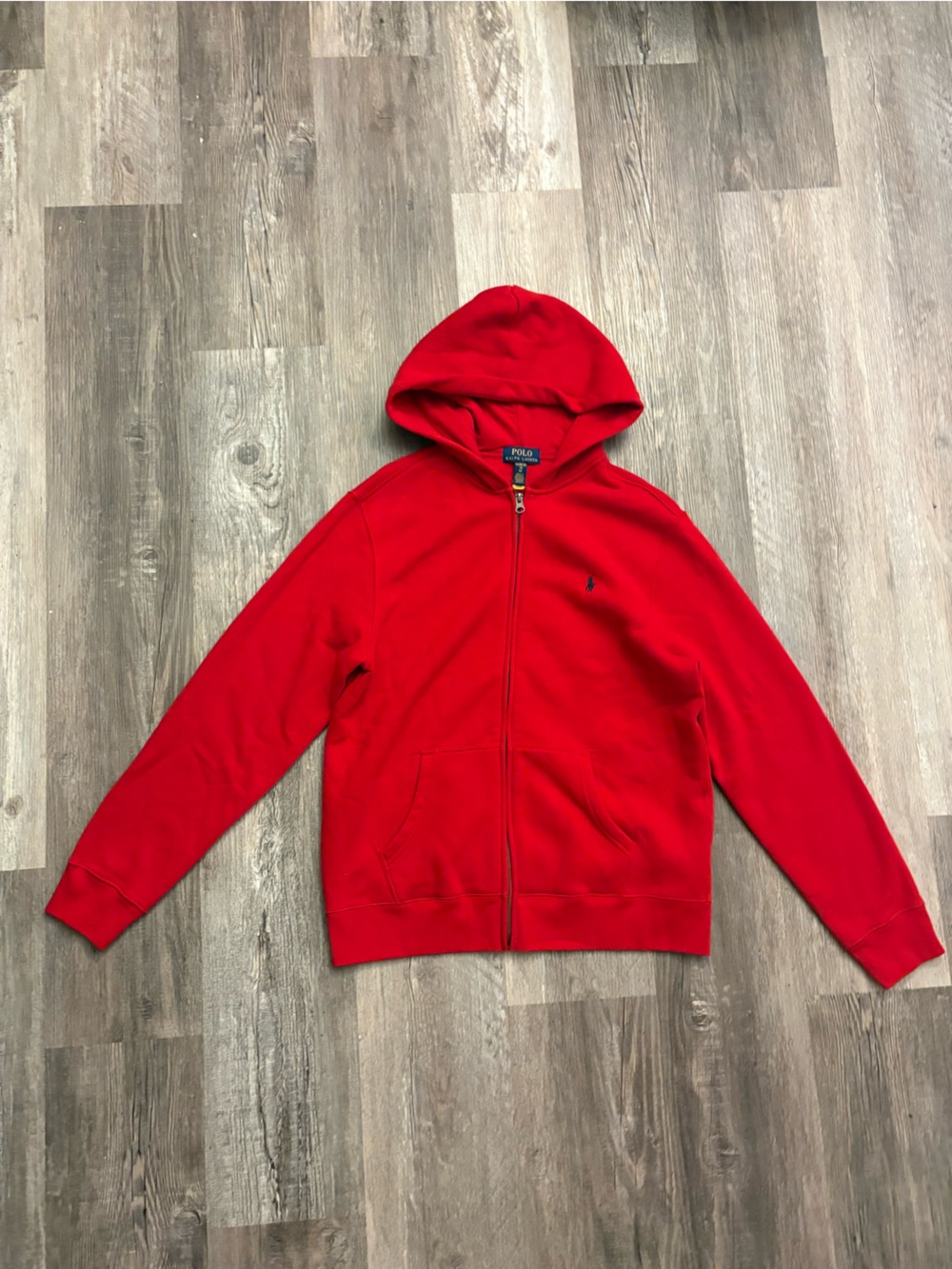 Polo by Ralph Lauren Red Zip-Up Hoodie